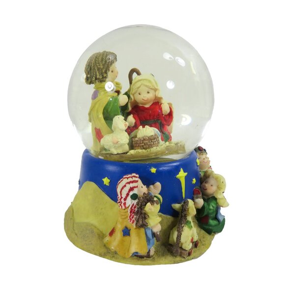 Vintage O'WELL NOVELTY Heritage Musical Water Globe Hand Painted "Silent Night" - Picture 4 of 15
